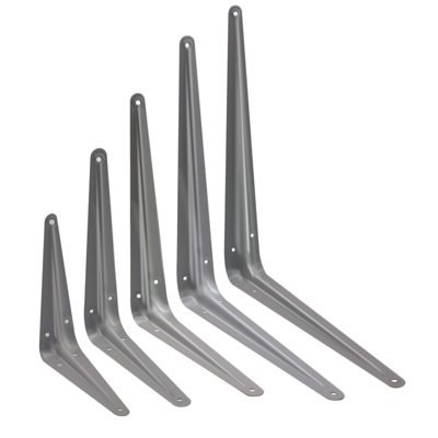 Silver Grey London L-BRACKET PAIR